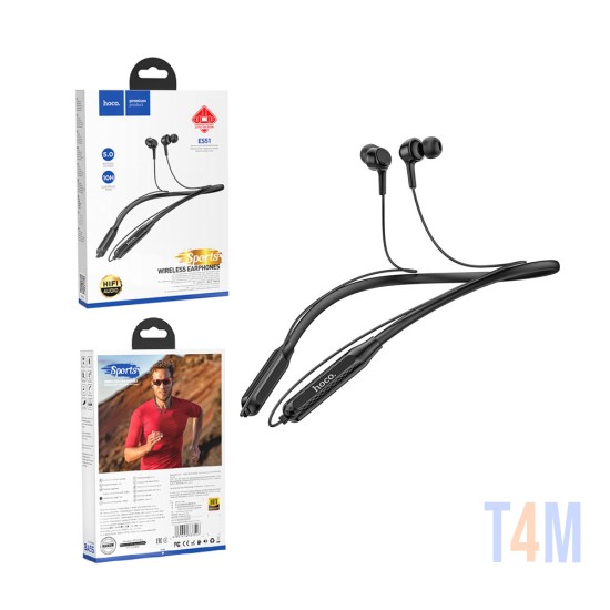 AURICULARES INALÁMBRICOS HOCO ES51 ERA SPORTS 130MAH NEGRO